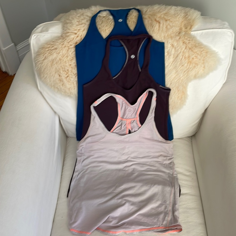 Lululemon tank tops Size 4 or 6 Blue, Purple, Pink